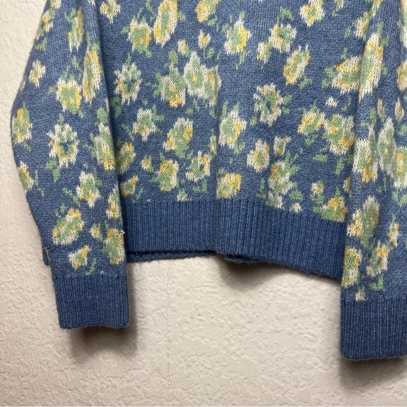 Mango Floral Knit Long Sleeve Sweater - Picture 3 of 8